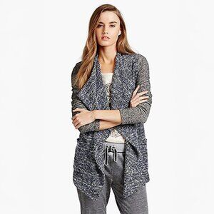 Lucky Brand Mixed Knit Cardigan in Blue - sz Medium